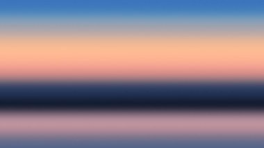 Arka plan degrade günbatımı mavi turuncu, güneş ışığı ufuk.