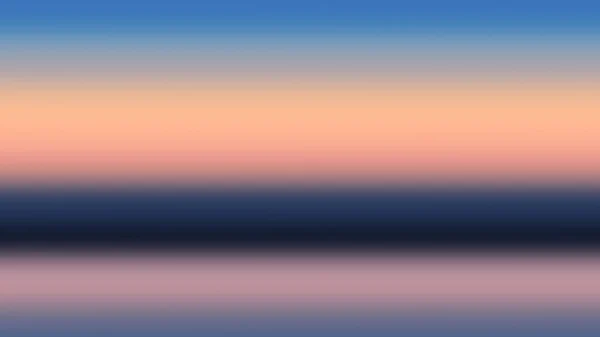 Fundo gradiente pôr do sol azul alaranjado, horizonte de luz solar . — Fotografia de Stock