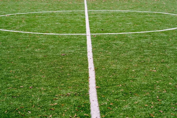 Зелене футбольне поле футбольна трава, фон . — стокове фото