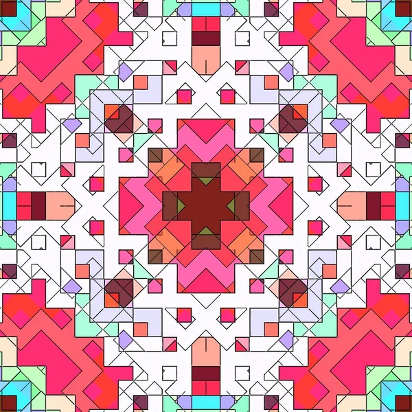Mosaico abstrato fundo padrão manchado, decoração geométrica . — Fotografia de Stock