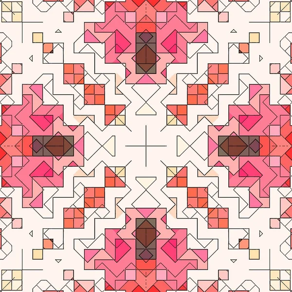 Mosaik abstrakt Hintergrund Muster gebeizt, Kunstform. — Stockfoto