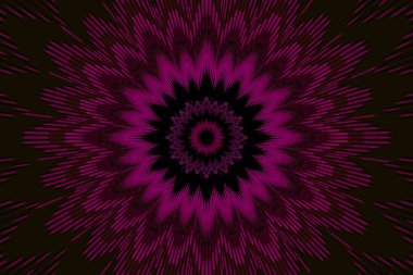 mor desen çiçek mandala kaleydoskop. stil menekşe.