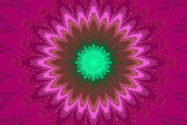 Virágmintás virágos Kaleidoszkóp amarant. Rózsaszín. — Stock Fotó