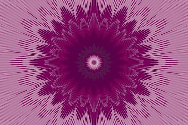 紫色のパターン花のマンダラ万華鏡。幾何学的な装飾. — ストック写真