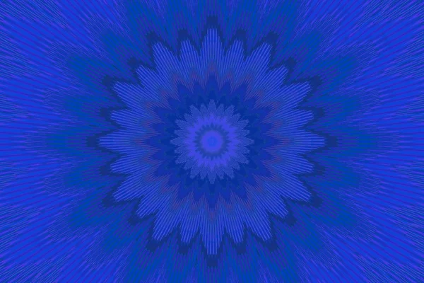 ダークブルーの花柄の花。錯覚抽象. — ストック写真