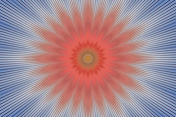 Blommönster Mandala geometriska Kaleidoskop. tyg abstrakt. — Stockfoto