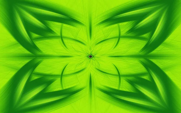 Illustration d'art fond floral vert. symétrie . — Photo