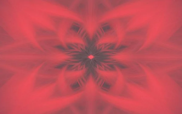 Geometriai vörös mintás háttér fraktál. szimmetria háttérkép. — Stock Fotó