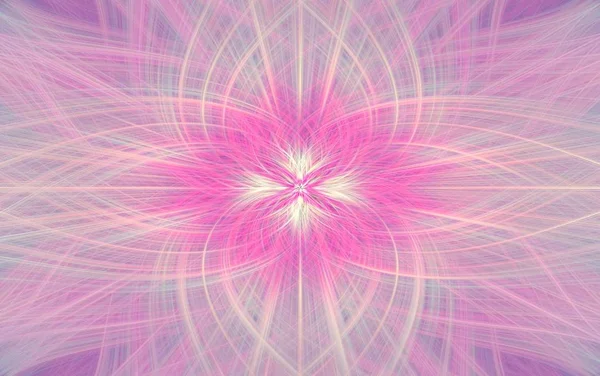 Padrão geométrico rosa fundo fractal. ornamento . — Fotografia de Stock