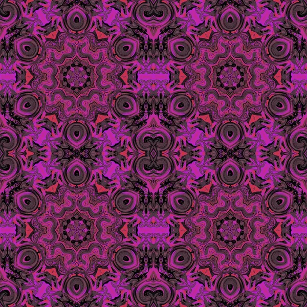 Caleidoscopio púrpura patrón geométrico abstracto. textura rosa . — Foto de Stock