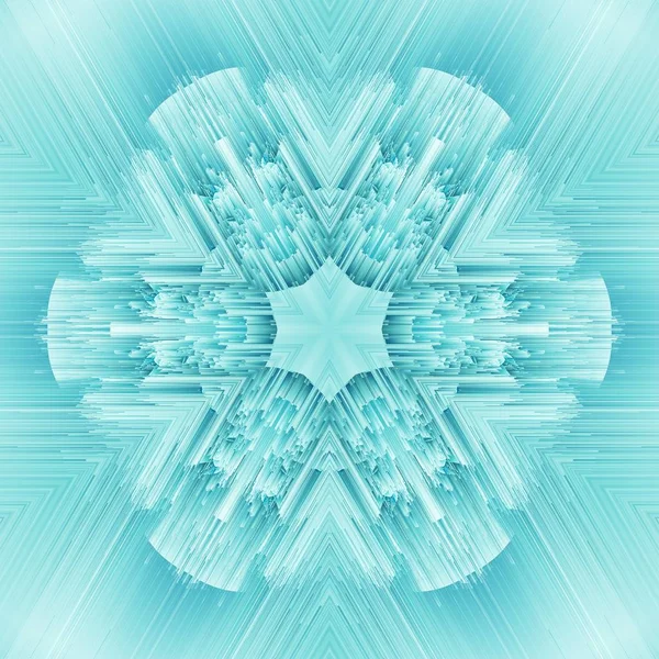 Simetria de cristal padrão de design abstrato. ilustração da geometria . — Fotografia de Stock