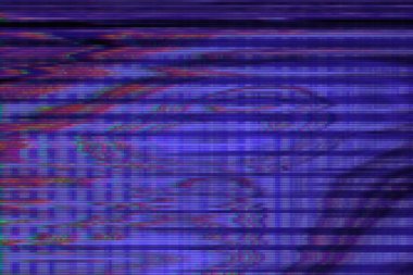 Glitch vhs arka plan artifakı gürültü, piksel tasarımı.