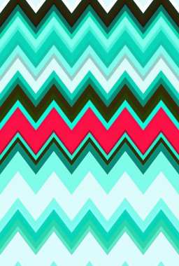 aquamarine chevron zikzak turkuaz desen. deniz yeşili gökyüzü.