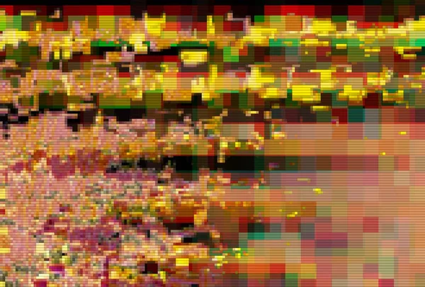 Glitch padrão de tela digital resumo, pixel geométrico . — Fotografia de Stock