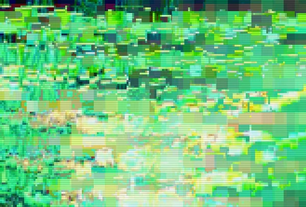 Glitch pixel ruído padrão digital, grunge vhs . — Fotografia de Stock