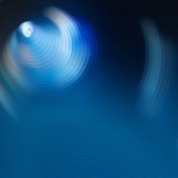 แหวนสีฟ้าเข้มเรืองแสงอย่างน่าทึ่ง แสง . — ภาพถ่ายสต็อก