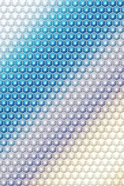 Couverture de motif cube hexagone géométrique, brochure carrée . — Photo