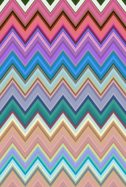 Motif d'onde arc-en-ciel en zigzag multicolore. art tissé . — Photo