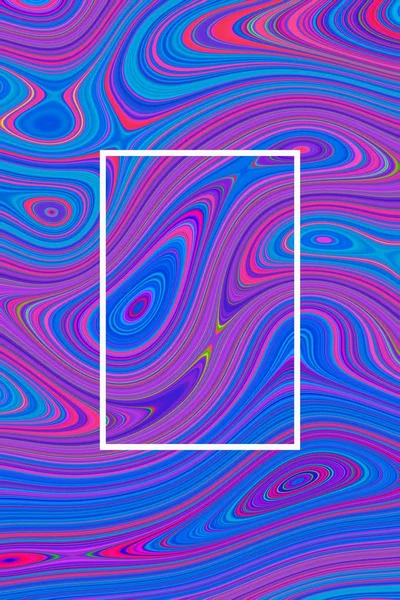 Abstract blue psychedelic poster background and hypnotic design, gradient pattern.