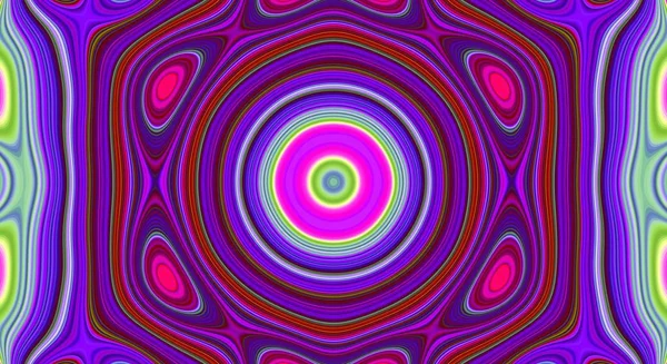 Psychedelische symmetrie abstract patroon en hypnotische achtergrond, design behang. — Stockfoto