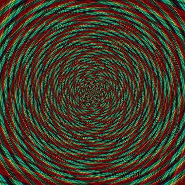 İllüzyon arka plan spiral desen zig-zag, geometrik hipnotik.