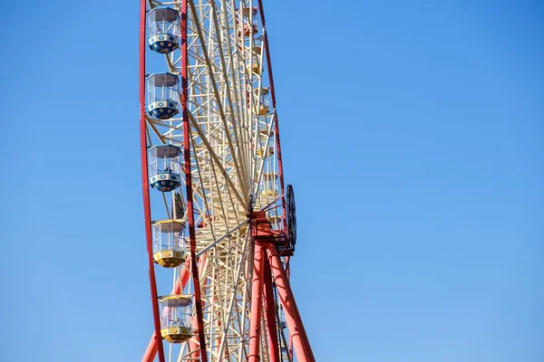 Wheel park fun fair carnival, ferris. — Stock Photo, Image