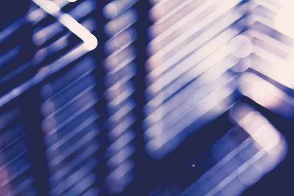 Desenfoque azul abstracto de la ciudad iluminación lente digital destello, persianas fondo de luz —  Fotos de Stock