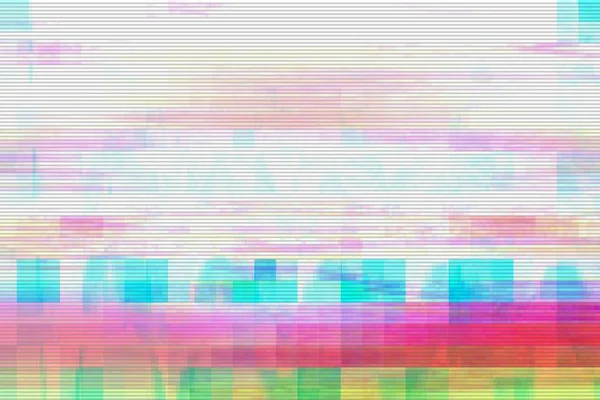 Glitch digital abstrato artefatos distorção fundo, padrão ruim . — Fotografia de Stock