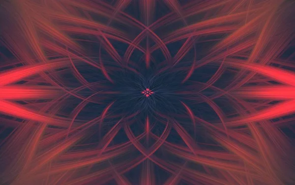 Geometriai vörös minta háttér fraktál. elvont. — Stock Fotó