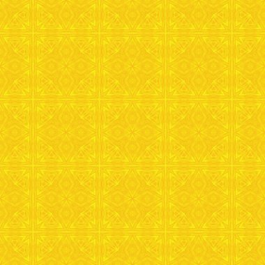 Kalıp sarı geometrik kaleydoskop simetrisi. arkaplan dekoratif.