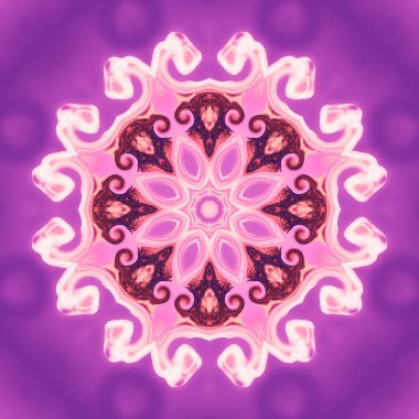 Kaleydoskop mor geometrik desen soyut. sanat biçimi.