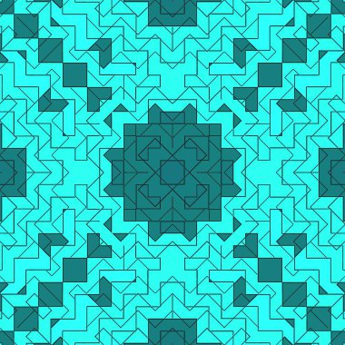 Mozaik soyut arkaplan deseni boyanmış, çoklu geometrik.