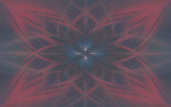 Geometric red pattern background fractal. ornament blur. — Stock Photo, Image