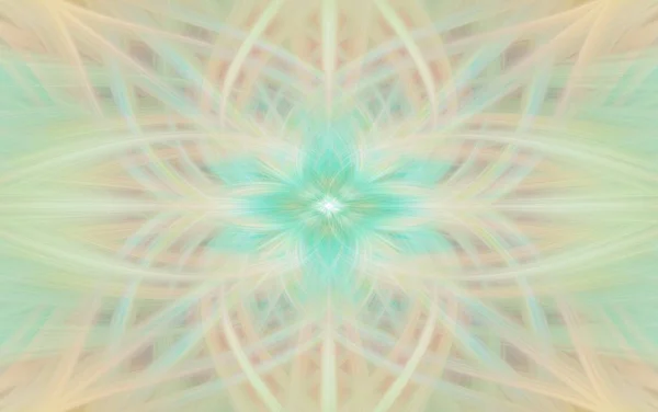 Kaléidoscope motif géométrique illustration d'art. fractale . — Photo