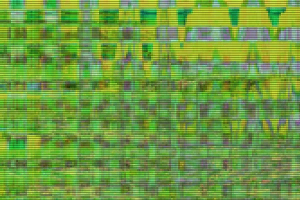 Glitch padrão de tela digital verde, grunge . — Fotografia de Stock