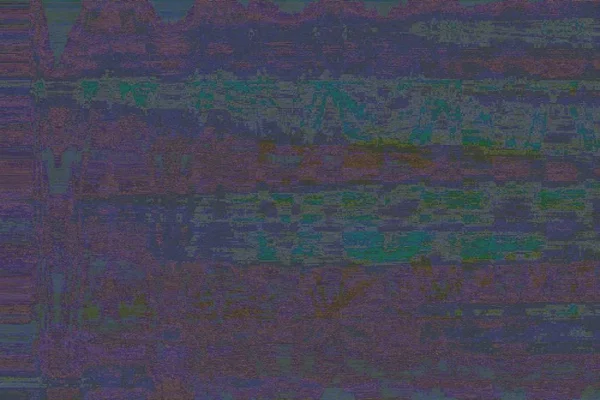 Glitch vhs蓝色噪音抽象，像素数字. — 图库照片