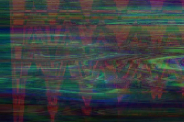 Glitch vhs ruído artefato de fundo, digital . — Fotografia de Stock