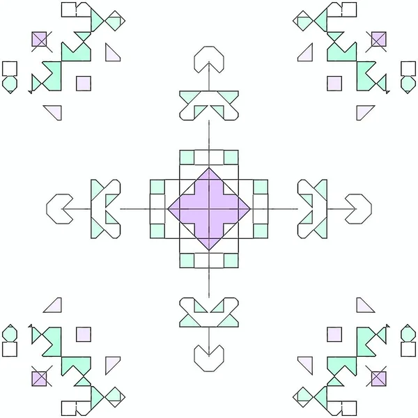 Diseño de fondo abstracto de patrón de contorno, doodle geométrico . — Foto de Stock