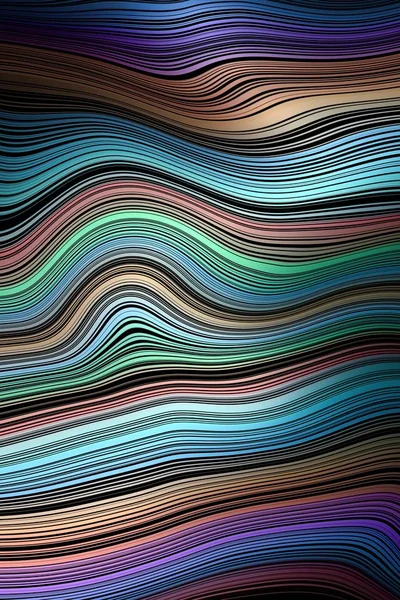 Wellenlinien-Muster bedecken Hintergrund, Grafik abstrakt. — Stockfoto