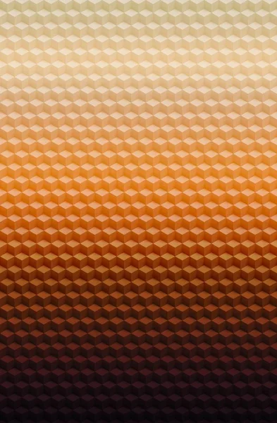 Orange gold geometric cube 3D pattern background, wallpaper.