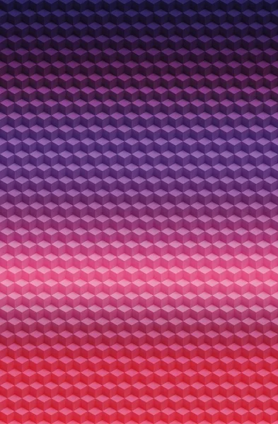 Cubo roxo rosa geométrico 3D padrão abstrato fundo, modelo de textura . — Fotografia de Stock