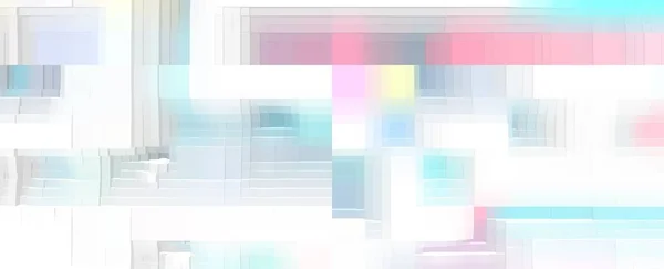 Abstract kubus 3d extruderen achtergrond, wallpaper render. — Stockfoto