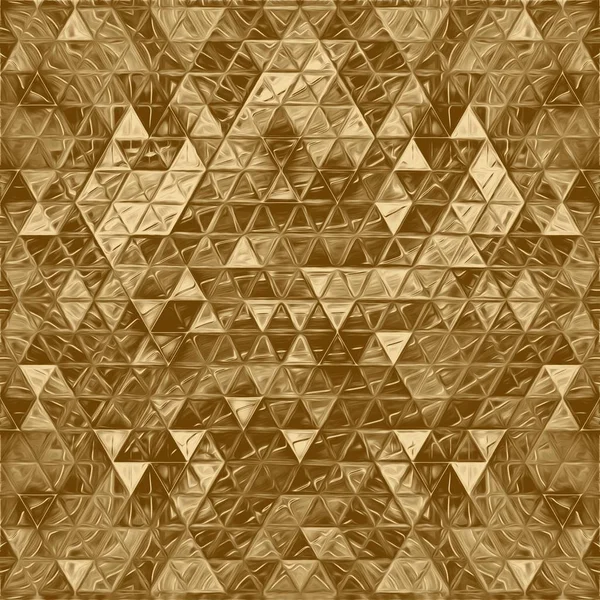 Gold mosaic abstract element and kaleidoscope backdrop, trend golden. — Stock Photo, Image