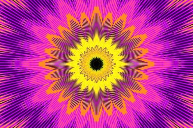 Çiçek desenli gökkuşağı arka plan çok renkli. doymuş.