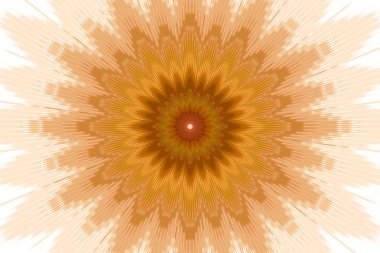Mandala desenli çiçekli zeytin kaleydoskopu. seramik grafikler.