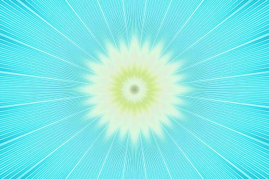 Aquamarine desenli, gök mavisi yeşilimsi. mavi yeşil mandala.