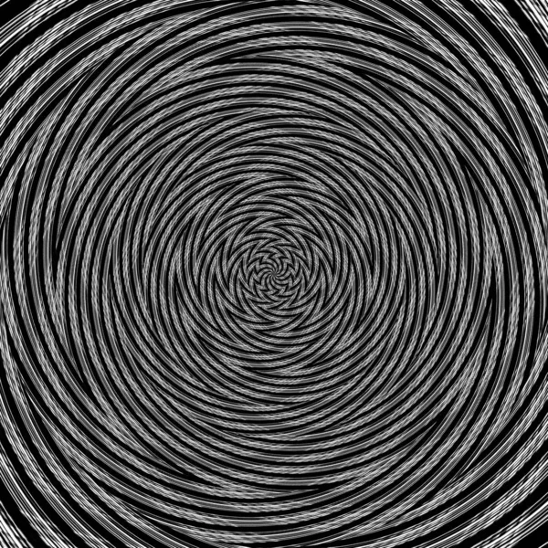 Illusione sfondo spirale zig-zag, caleidoscopio texture . — Foto Stock
