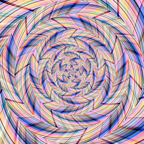 Spirale tourbillon motif fond abstrait, illustration optique . — Photo