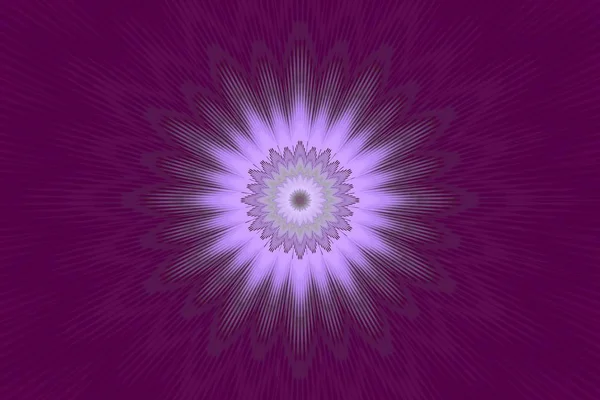 紫色花纹曼陀罗万花筒。 装饰印地安人. — 图库照片