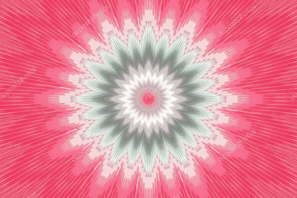 Flower Pattern Floral Pink Kaleidoscope Background Illusion Abstract Geometric 313184026 Larastock